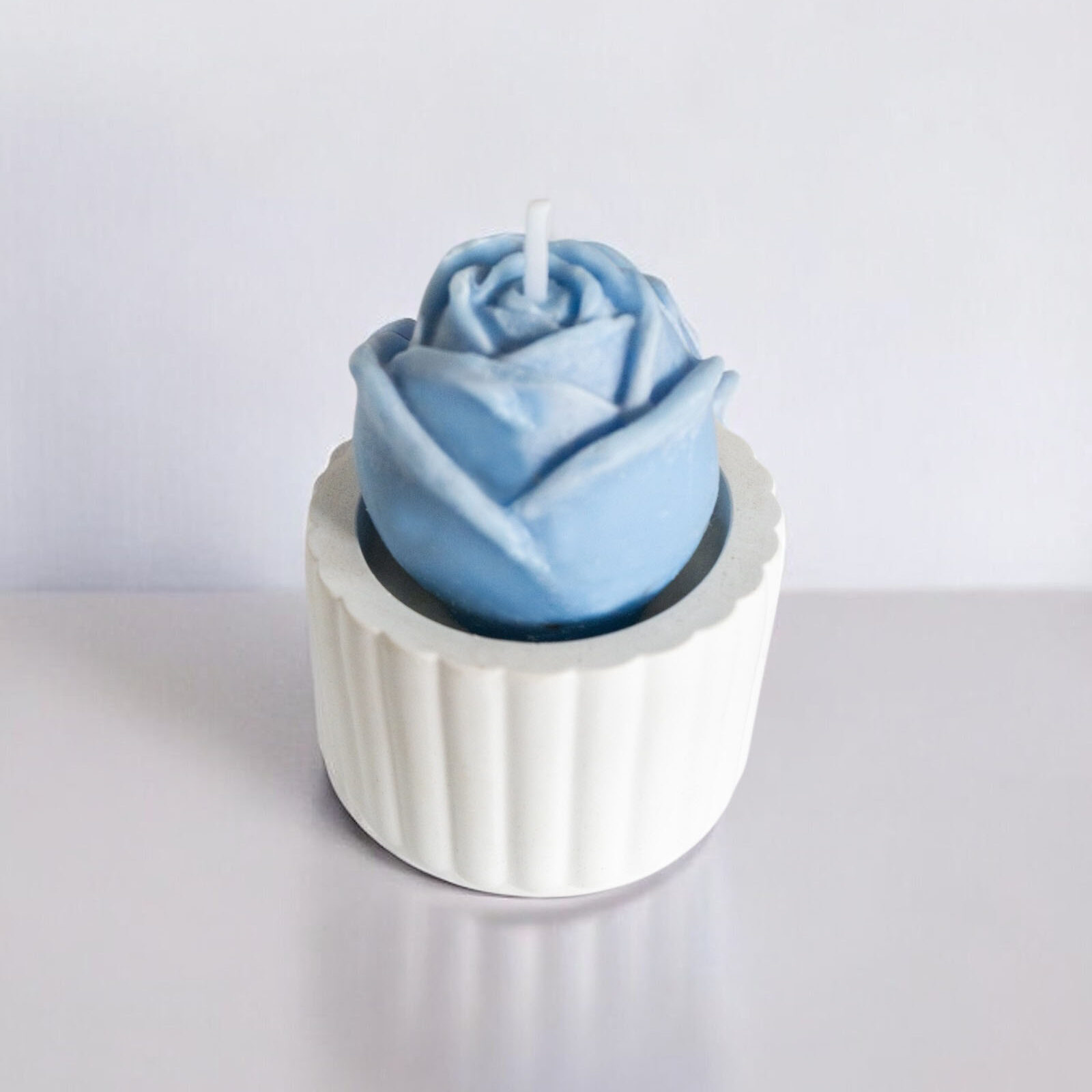 Bougie rose colorée