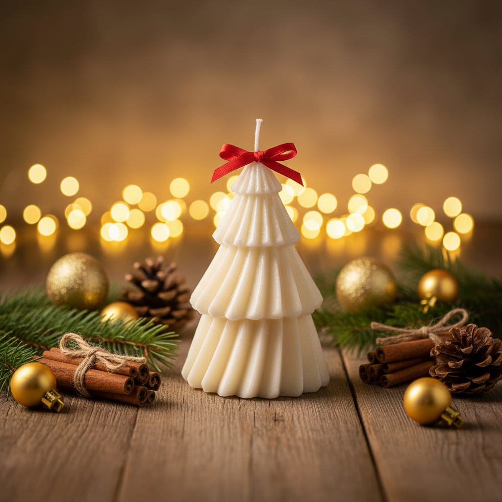 Bougie Sapin de noël