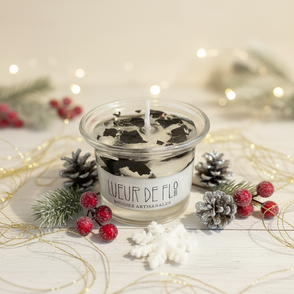 Petit pot paillette noir