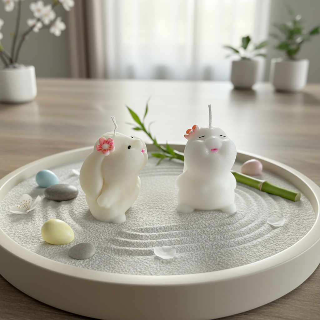 Bougie Lapine de Pâques Bio parfumée