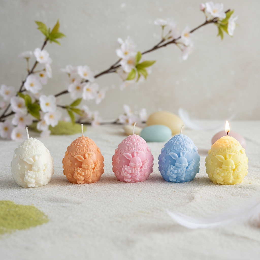 Bougie Oeuf de Pâques Bio parfumée