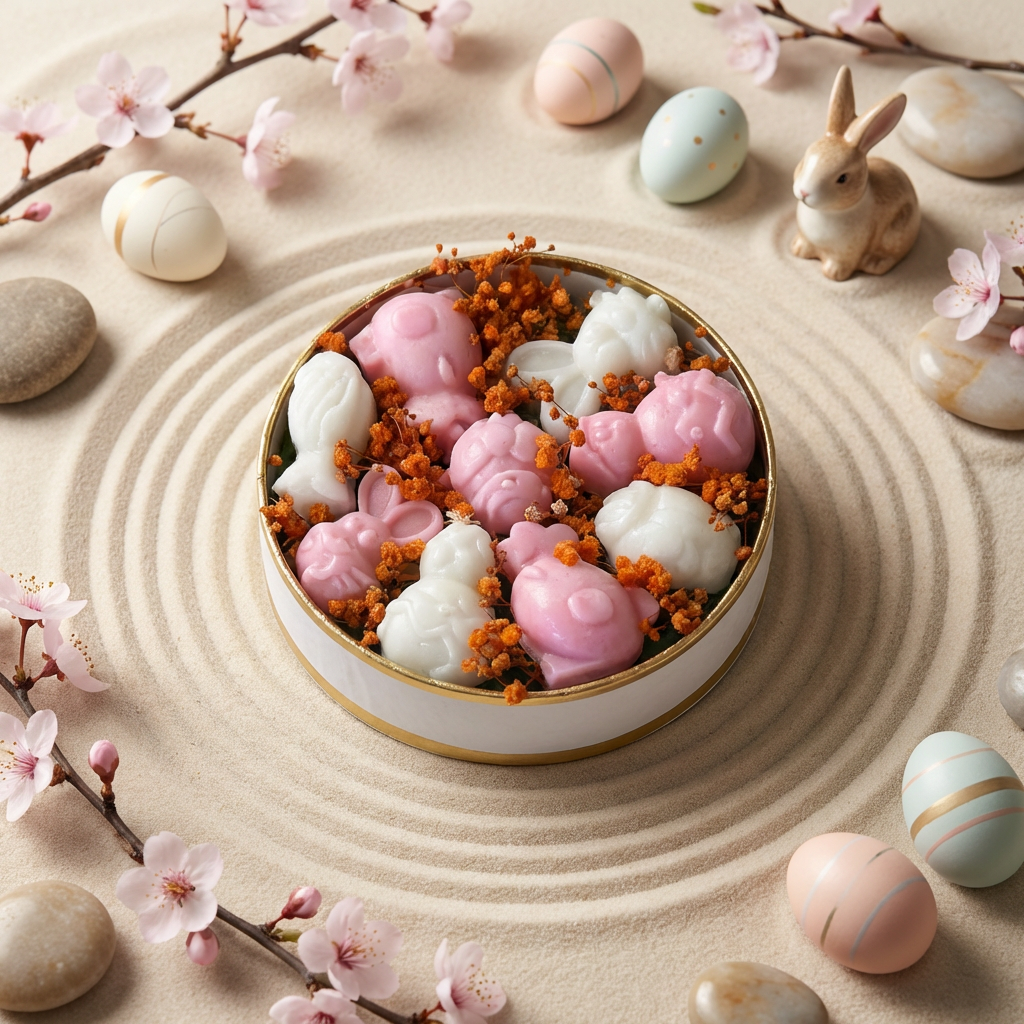 Boite de fondants de Pâques parfumés Bio