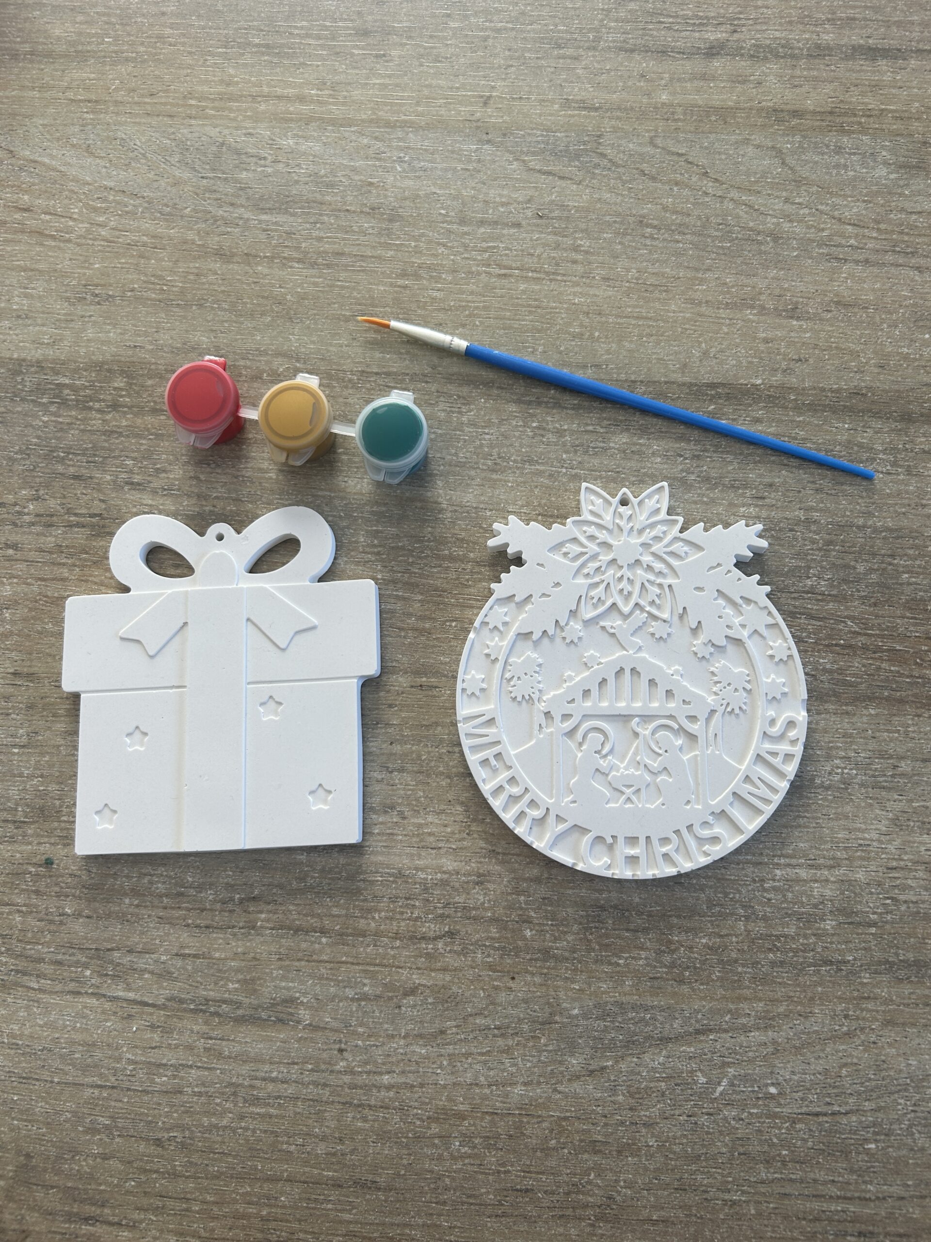 Sachet 2 décos de Noël à peindre soi-même 002