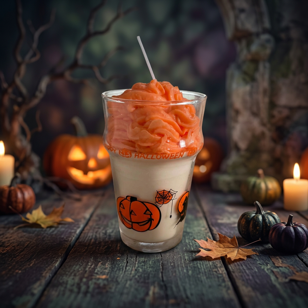 Verre Bougie Halloween Bio parfumé